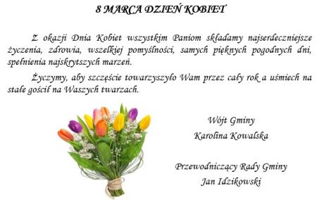 Życzenia z okazji Dnia Kobiet