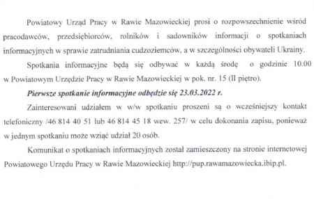 Spotkanie informacyjne PUP