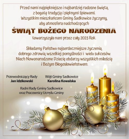 Życzenia świąteczne